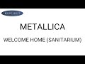 Metallica - Welcome Home (Sanitarium) Drum Score