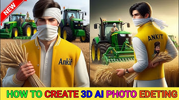 How To Create 3D Ai Couple Farming Photo Editing | Gehu Katai Ai Photo Editing | Bing Ai