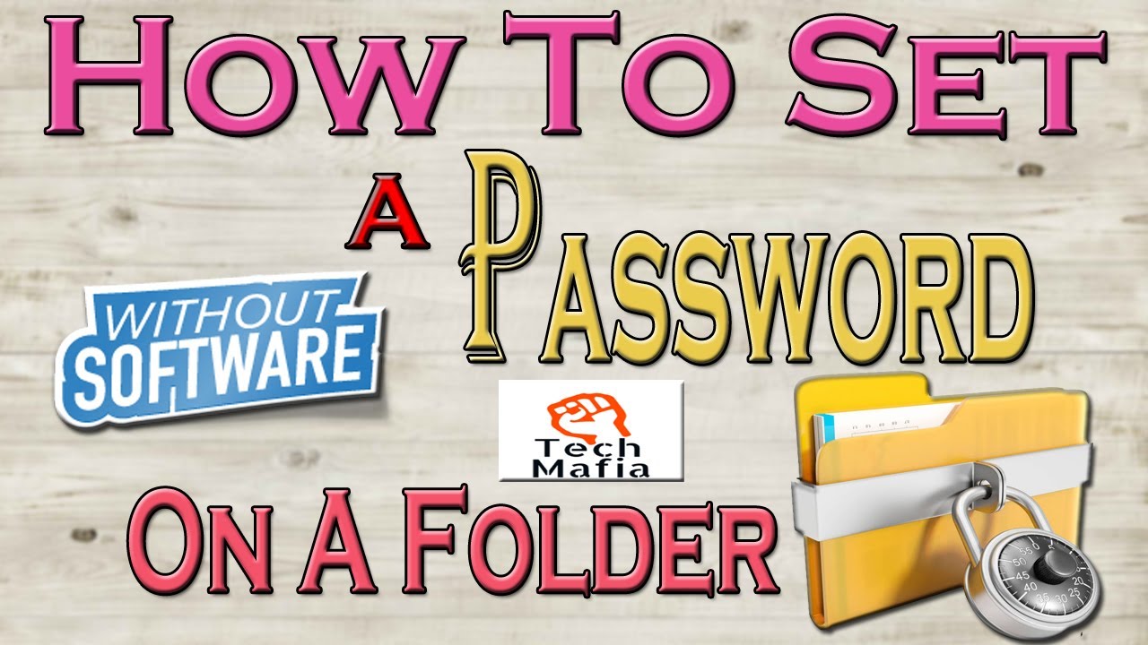 how to put password on folder windows 10