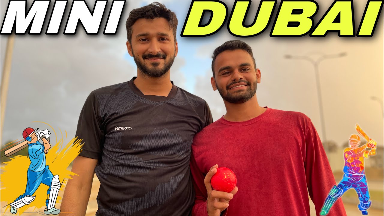 Playing Tapeball Cricket in Mini Dubai 😍