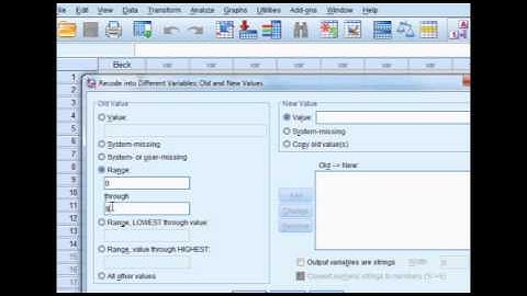 Spss recode example