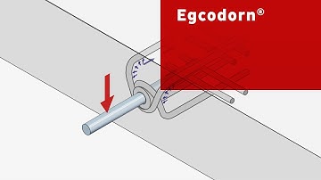 Shear force transmission in expansion joints with Egcodorn® shear force dowel