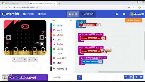 Variables in microbit