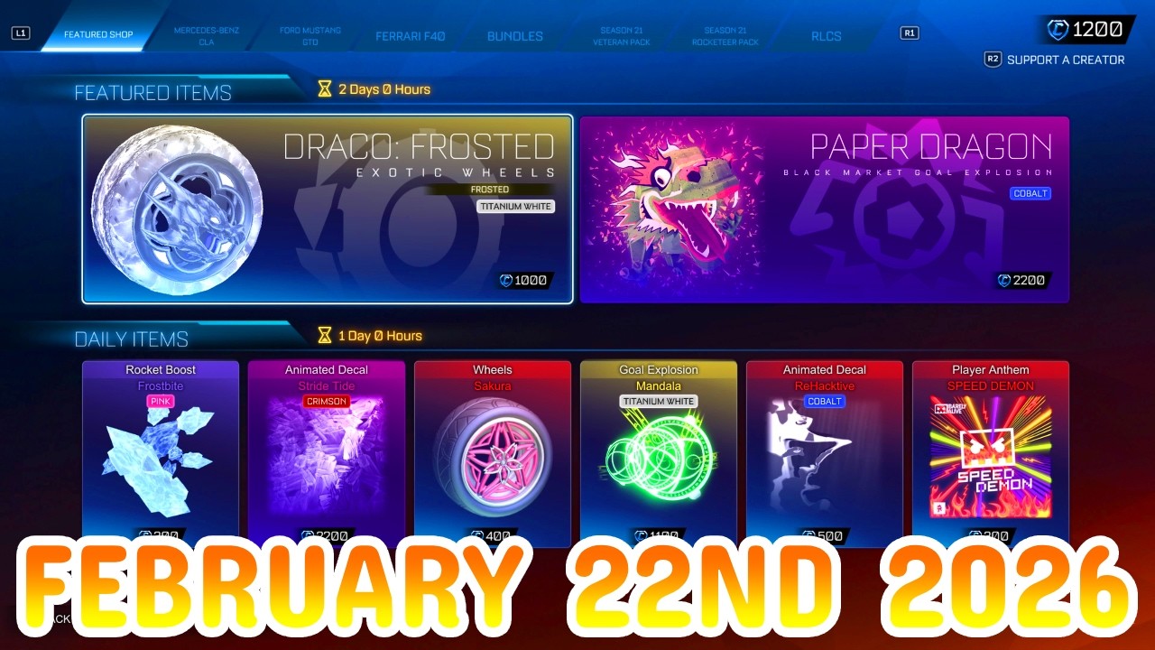 Rocket League ITEM SHOP Daily 