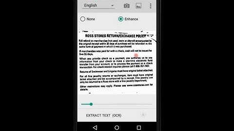 OCR Text Scanner - Extracts editable text from image - Android App