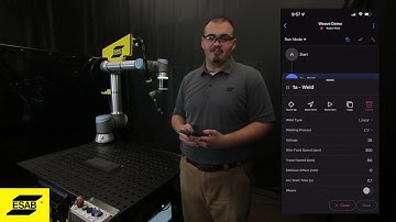 How to Teach the ESAB Cobot to Apply a Weave to a Linear Weld