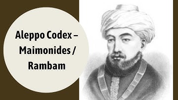 Aleppo Codex – Maimonides / Rambam