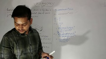 GATE 2007 (ME) SOM Question