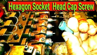 How To Make Hexagon Socket Head Cap Screw Bolt Former Machine Tutorial Resimi