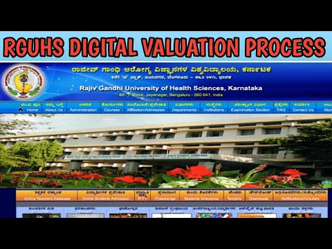 RGUHS DIGITAL VALUATION PROCESS || RGUHS UPDATE
