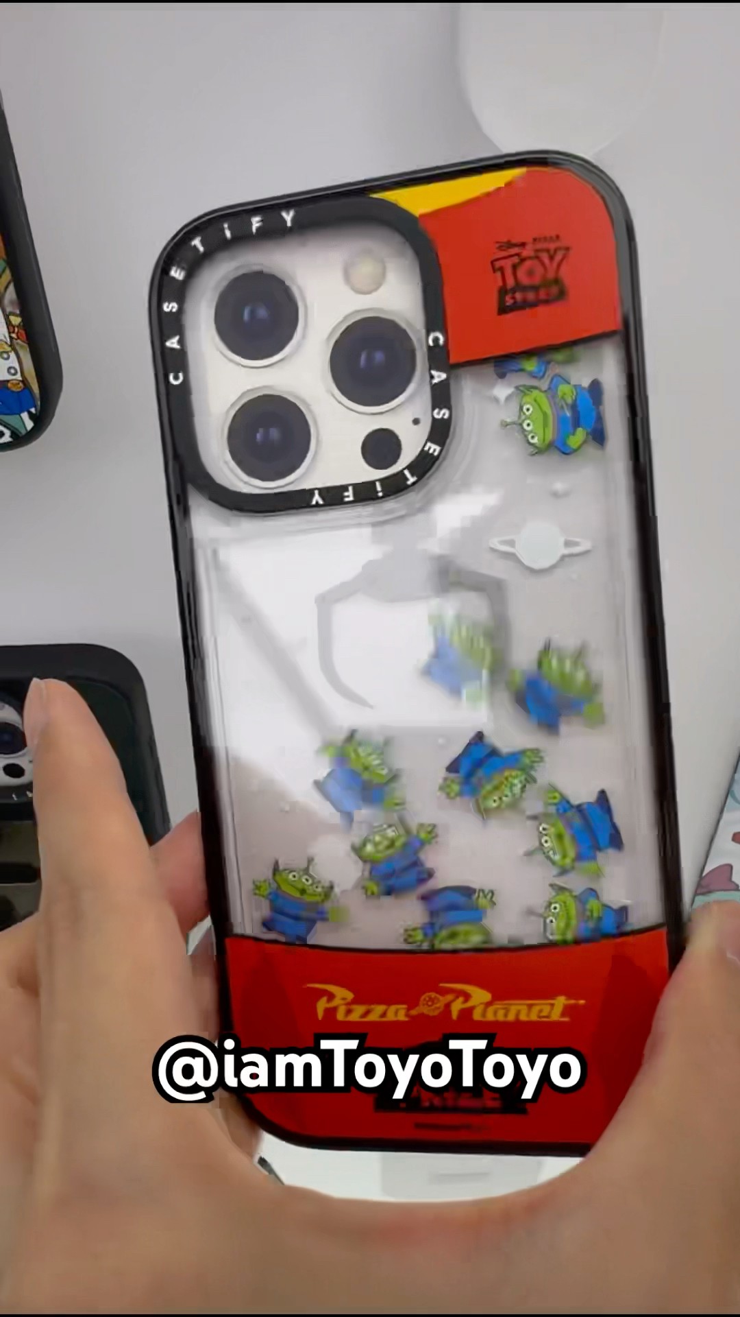 Aliens be bouncing in the Toy Story iPhone case 😂 #toystory