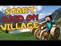 How to Start a Raid on Village in Minecraft | Minecraft Tutorial (2025)