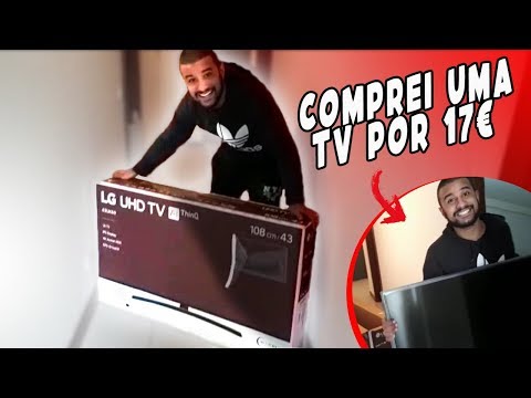 COMPREI UMA TV POR 17 EUROS EM PORTUGAL!!!