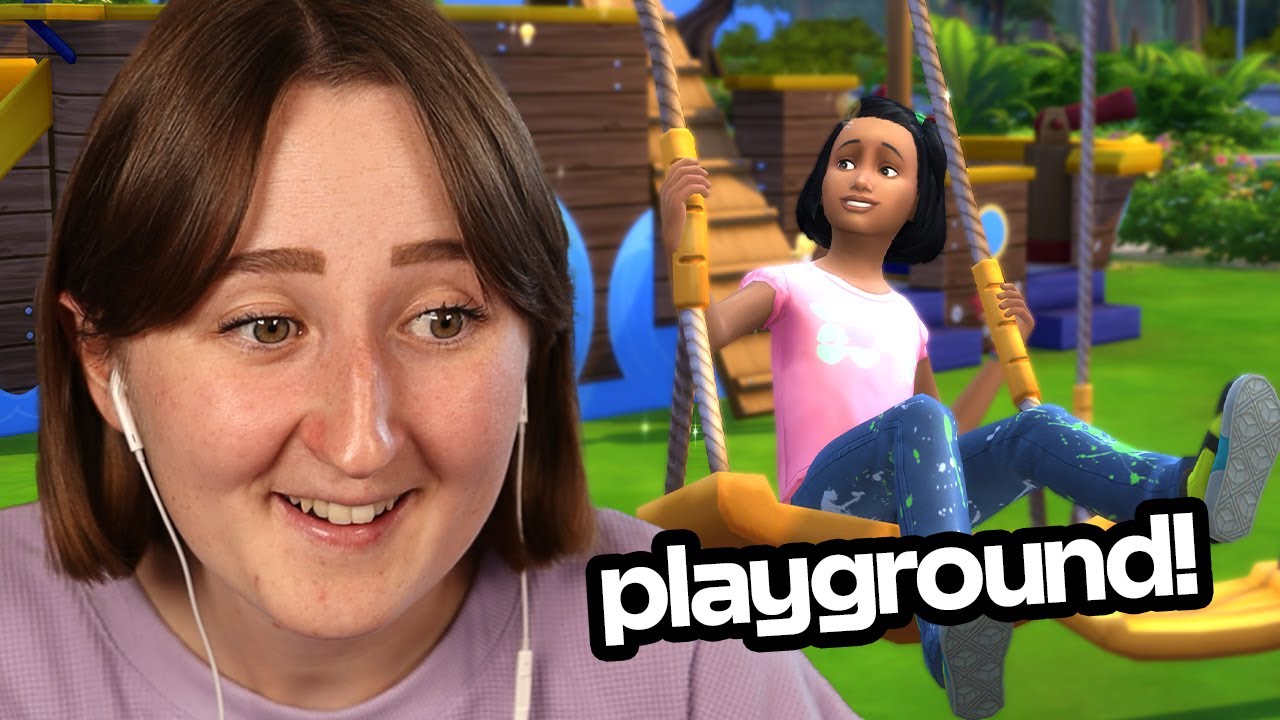 i built a PLAYGROUND with the new sims update! - YouTube