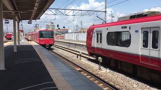 [初金魚鉢クロス車]名鉄6500系6521F 1143レ急行佐屋行き 知立駅発車