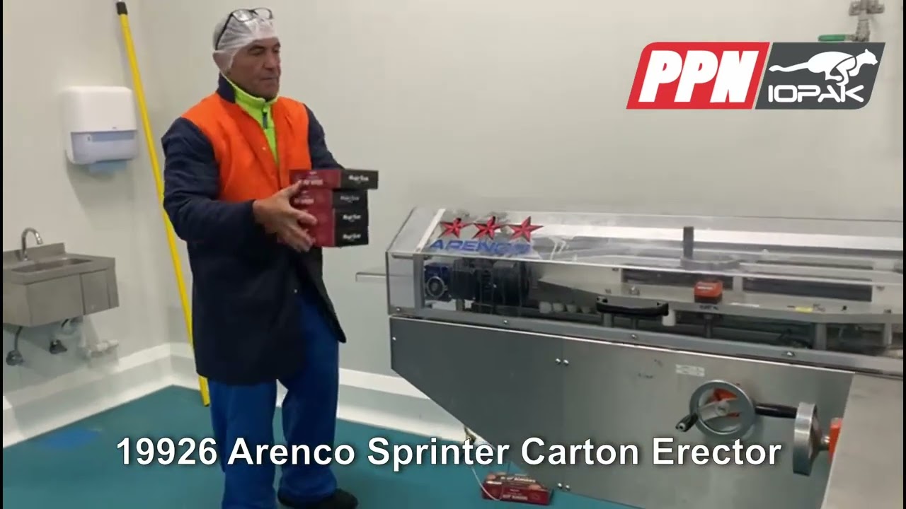 Arenco Sprinter Carton Erector and Closer / Sealer TEXAS M1000 + CALIFORNIA [19926]
