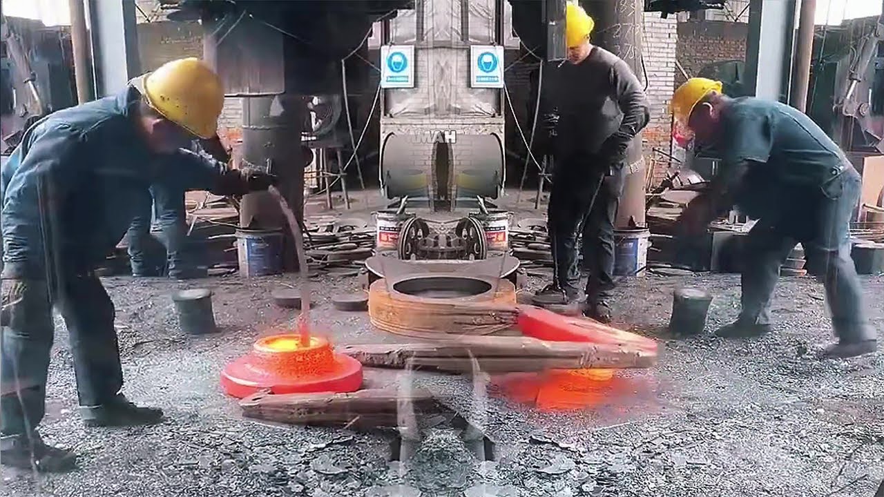 The Process Of Forging Steel Using Giant Hydraulic Hammers Part 452 ...