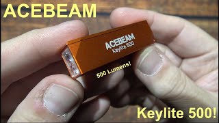 картинка: Обзор фонарика AceBeam Keylite 500! (500 люмен, два светодиода, клиновидная конструкция, EDC!)