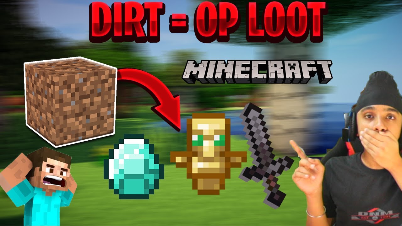 Dirt Drops Op Items Datapack – Dirt Drops OP Loot Minecraft Data Pack ...