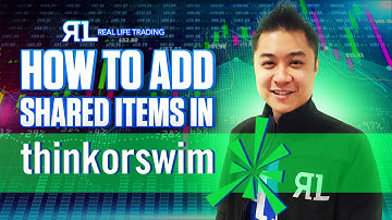How to Import a Shared Item into ThinkorSwim