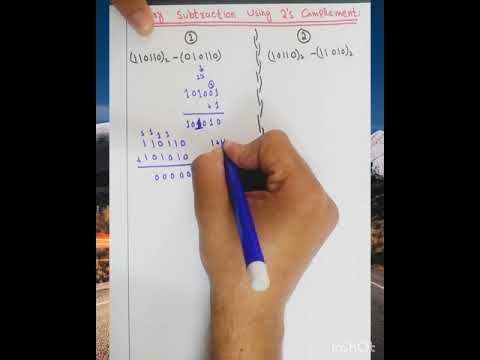 Binary Subtraction Using 2'S Complement