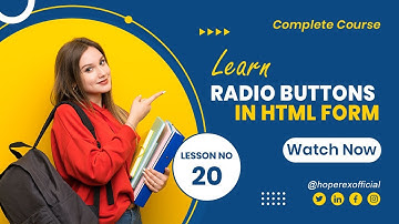 HTML 20. Radio buttons in HTML form