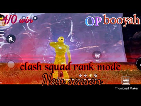 Clash squad rank mode / op booyah / free fire - YouTube