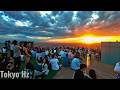 😍People Applauded!! Sunset & Clouds in Perfect Harmony | Windy Shibuya Sky in Tokyo Jp 2026 4kHDR
