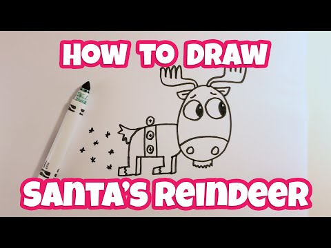 How To Draw A Reindeer - Step By Step Drawing Tutorial