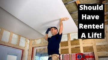 Hanging 12 foot sheets of 5/8" on Res Bar!!