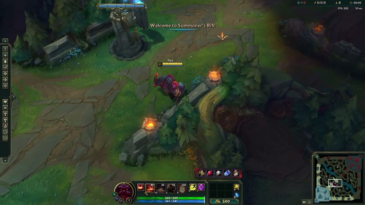 Demostració modificar "Welcome summoners rift" Ingame
