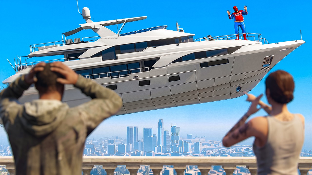 ЛЕТАЮ НА ДОНАТНОЙ ЯХТЕ - GTA 5 RP