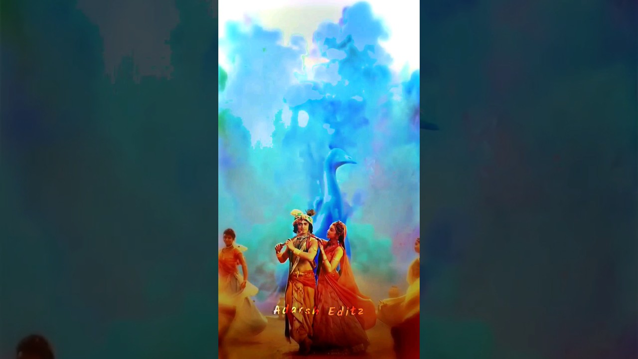POV:Celebrating Holi with your Love❤️🤌 #shorts #ytshorts #holi #happyholi #radhakrishna