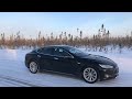 What accounts for cold weather range loss in electric vehicles tesla model s