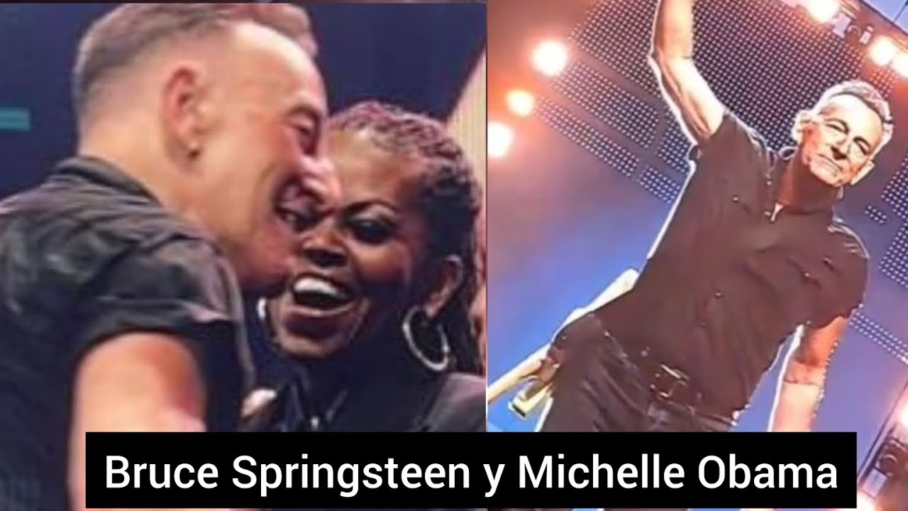 Michelle Springsteen ️ Michelle Obama le hace de corista a Bruce Springsteen en el concierto ...