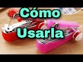 COMO USAR LA MINI MAQUINA DE COSER PORTATIL