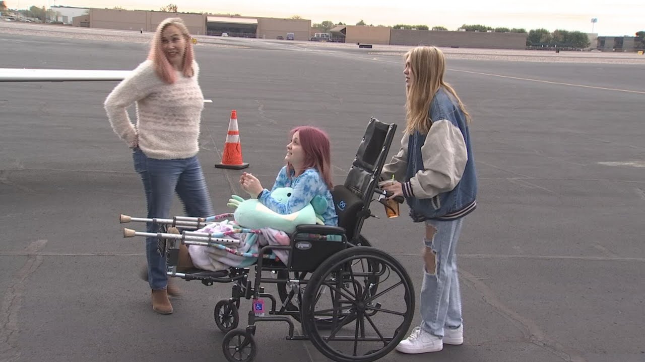 Nonprofits fly Phoenix girl with rare disease to specialist for life-changing surgery