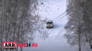 ARB 24 Toyota Land Cruiser  Prado 150 гоняет по заснеженным горам. На ямы ему наплевать.