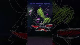 Drawing my Roxanne wolf avi in vrchat #art #fnaf #vrchat #fyp #subscribe