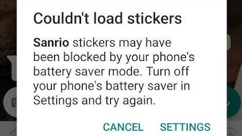 How to fix WhatsApp stickers blocked by battery saver problem 2023