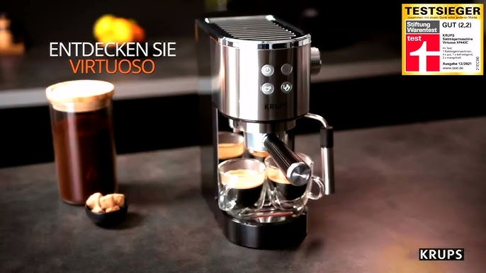 Cafetera espresso automática Krups Virtuoso acero inoxidable
