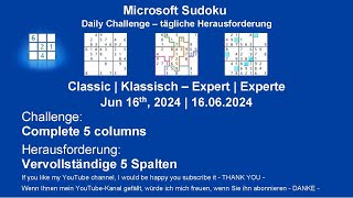 Sudoku Daily Challenges Classic Expert Jun 16Th, 2024
