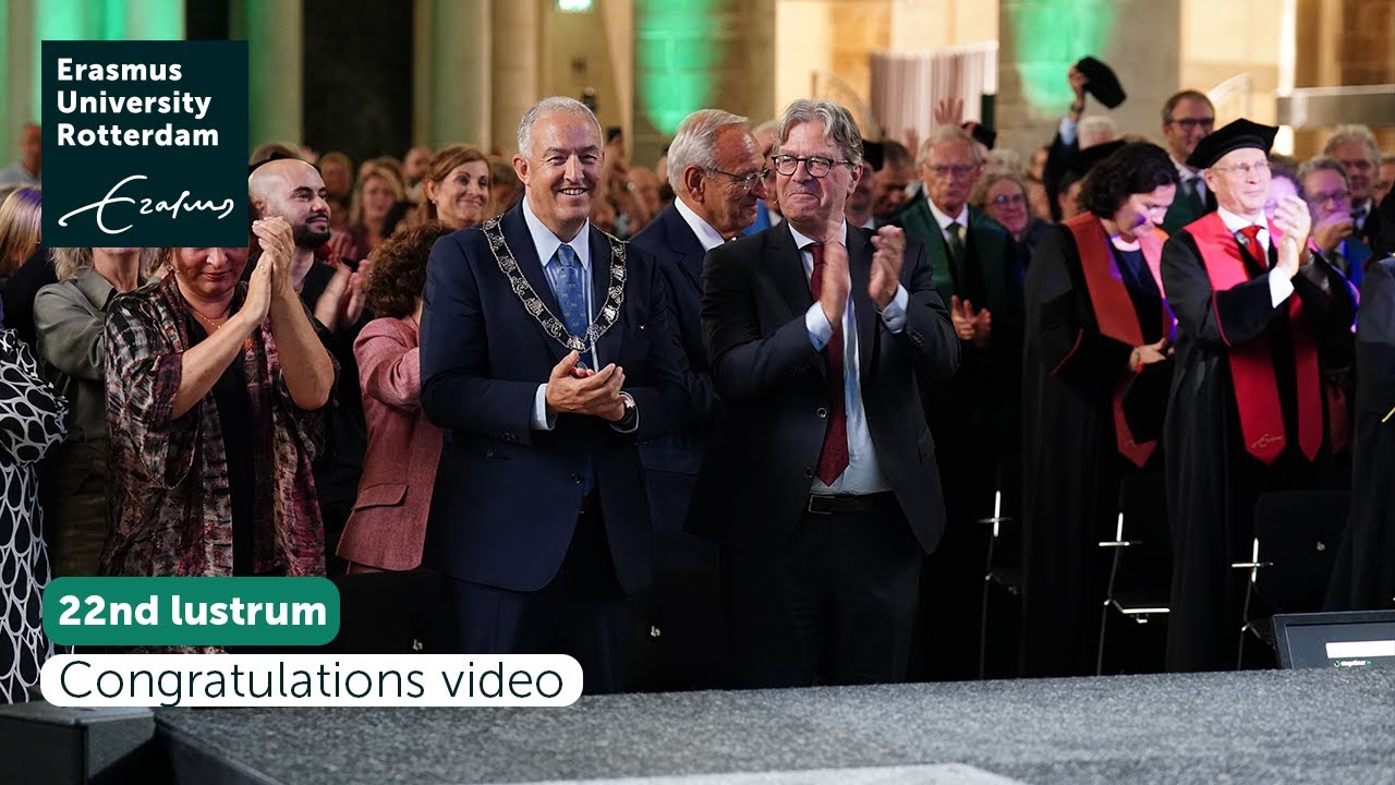 A congratulations to Erasmus University Rotterdam