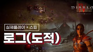 디아블로4 도적 플레이 로그를 해야하는 이유!! OP??