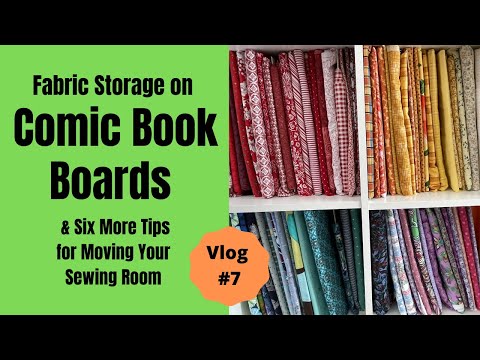 How I Fold Fabric on Comic Book Boards 