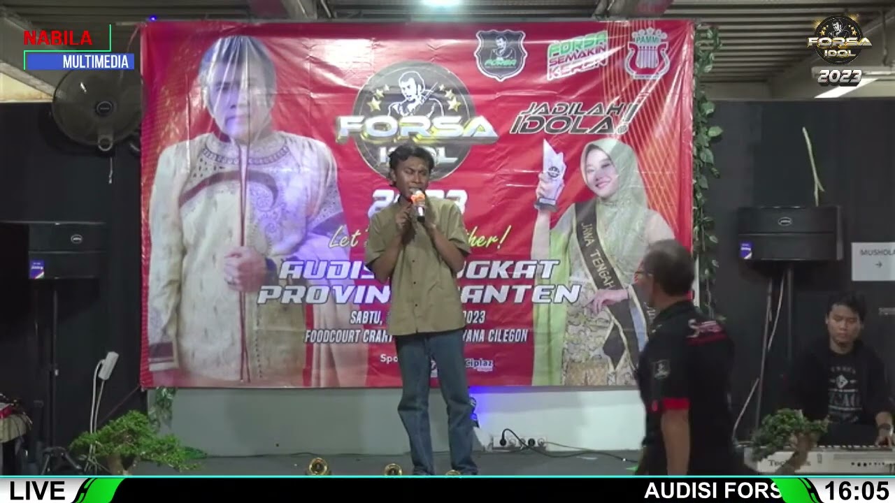 Riswan Irama baca live konser Forsa Idol