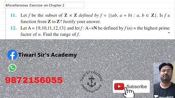Let f be the subset of ZxZ defined by f ={(ab,a+b):a,b ∈Z}.Is f a function from Z to Z ?