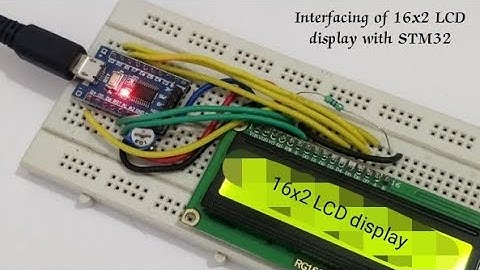 Interfacing 16x2 LCD with STM32 on Arduino ID