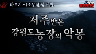 저주받은 강원도 농장에서의 악몽 (소무덤의 진실, 터널의 저주, 청곡 리조트)｜왓섭! 공포라디오