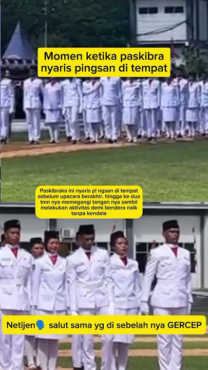 Detik-Detik Anggota Paskibraka Nyaris Pingsan, Dua Teman Gercep Bikin Netizen Salut!' #shorts #fyp